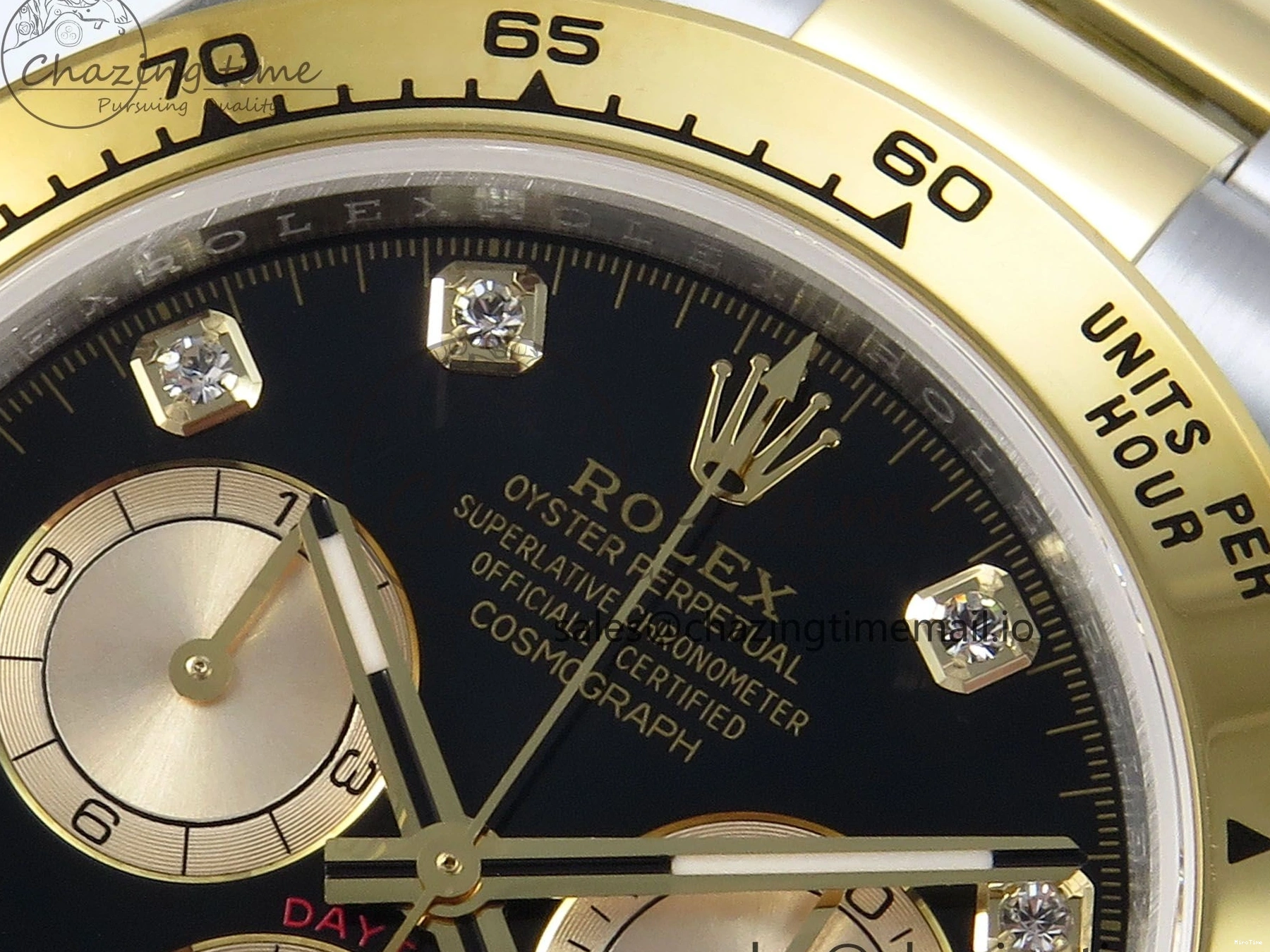 MiroTime 0128 Daytona 126503 QF 1:1 Best Edition Black YG Dial on SS YG Braclet SH4131 V Colorful 719